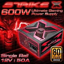 AEROCOOL STRIKE-X 600W 80LPLUS BRONZE 14CM FAN